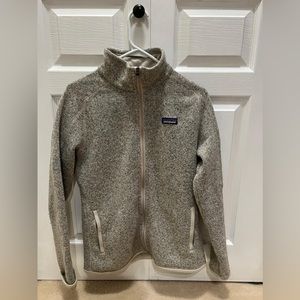 Patagonia zip up grey/taupe colour